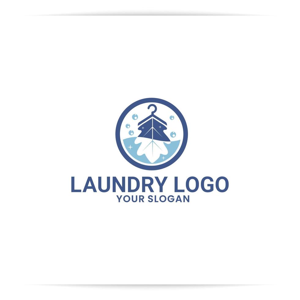 carvalho de lavanderia ou vetor de design de logotipo de carvalho de lavagem