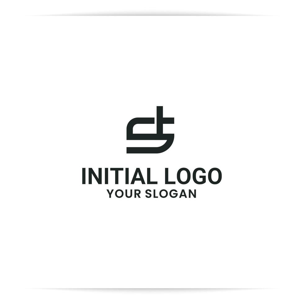 design de logotipo letras ds símbolo vetor