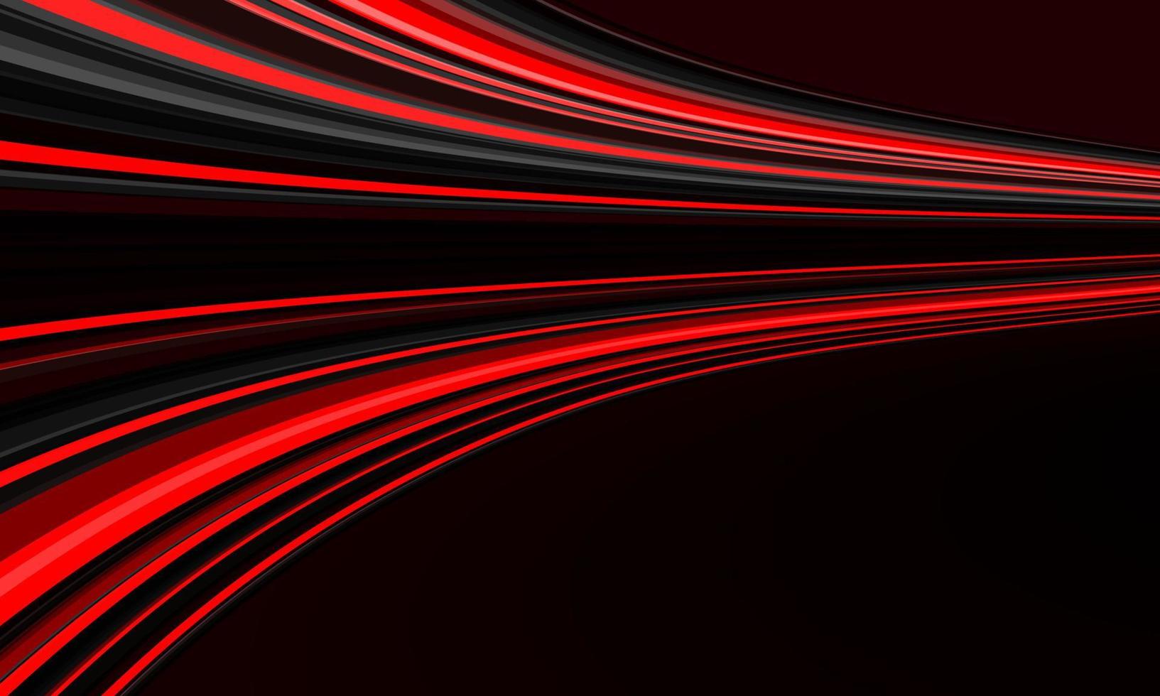 linhas pretas vermelhas abstratas curva de velocidade movimento design geométrico dinâmico moderno vetor de fundo de tecnologia futurista
