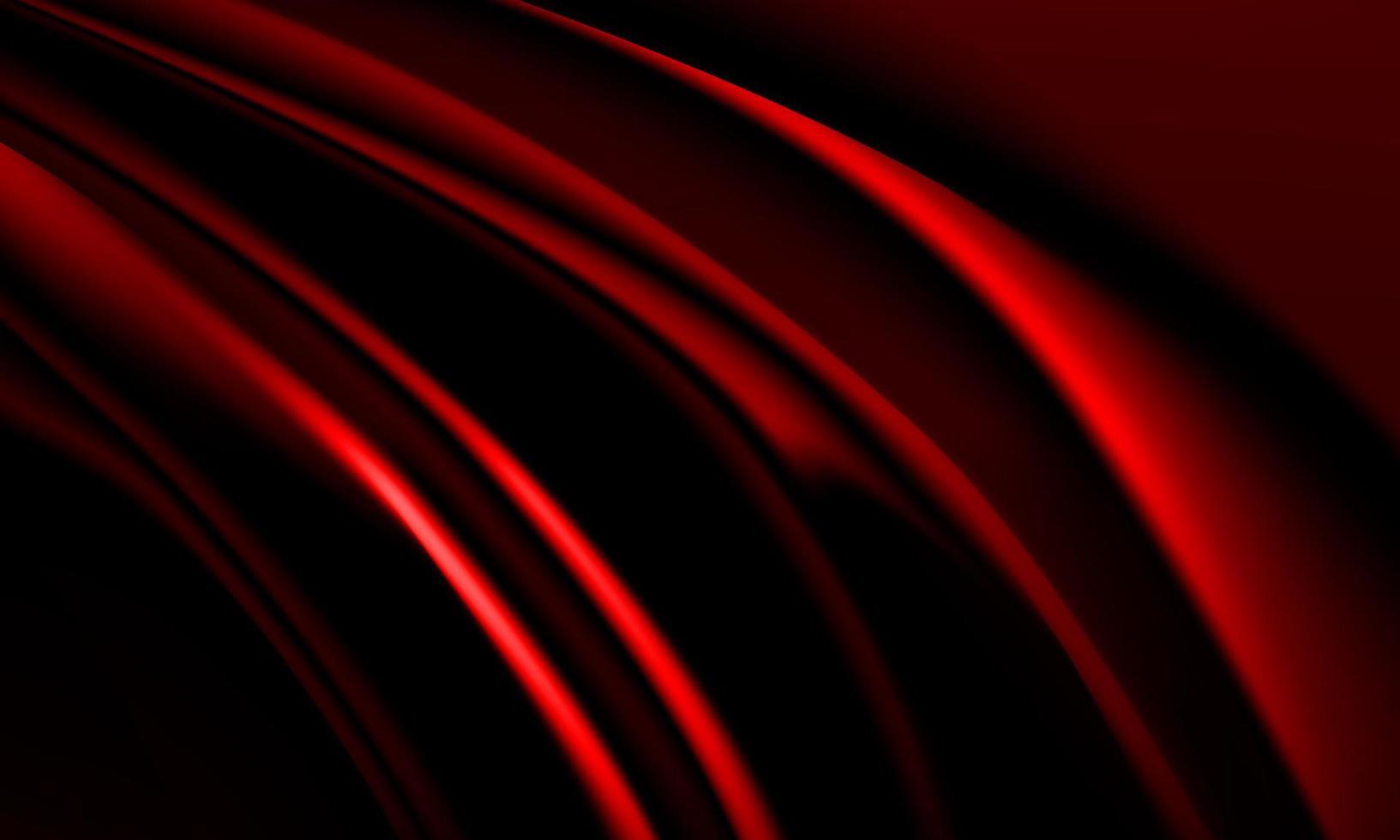 vetor de fundo de curva de onda de tecido vermelho realista