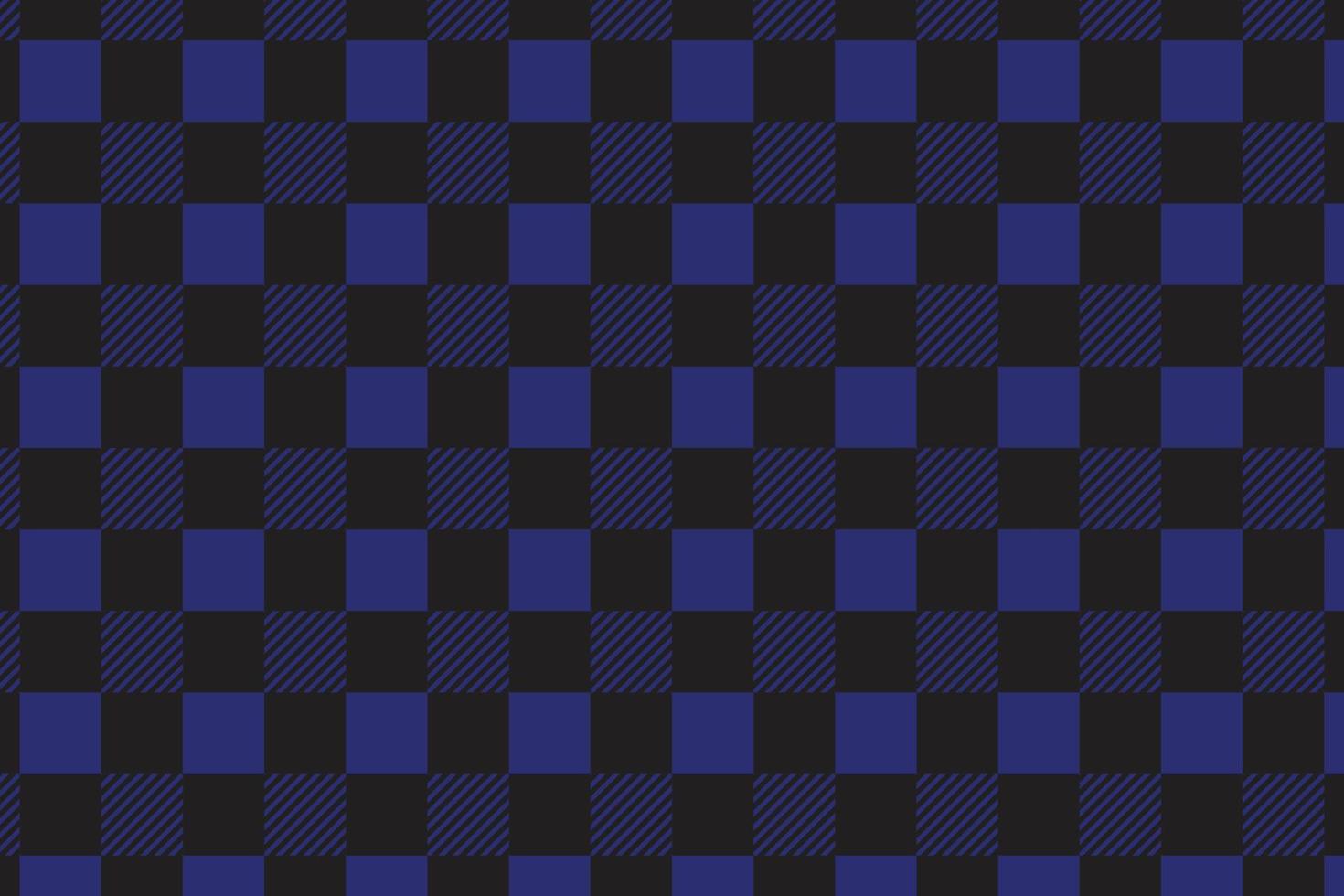 vetor sem costura padrão xadrez. fundo de verificação de tartan texturizado escuro