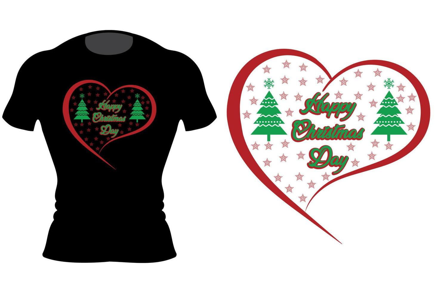 camiseta de letras de tipografia de feliz natal, design de camiseta de natal, presente de dia de natal feliz, camiseta vintages, vetor, árvore de natal vetor