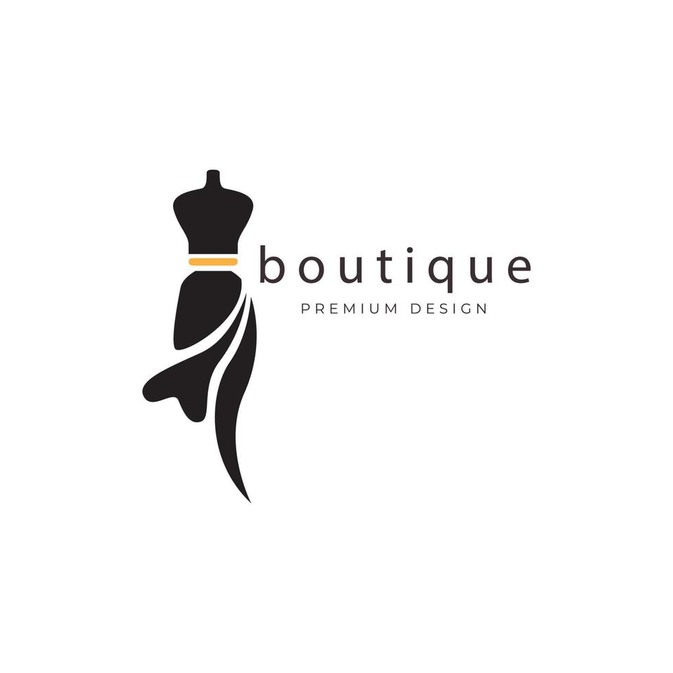 beleza mulher moda logotipo boutique design abstrato ilustração vetorial ícone vetor