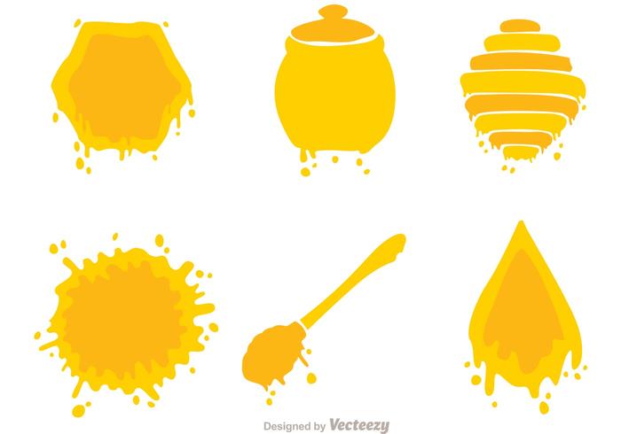 Vetor de ícones de mel