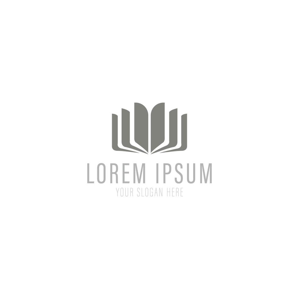 modelo de design de logotipo de vetor de loja de livros de educação de aprendizagem inteligente.