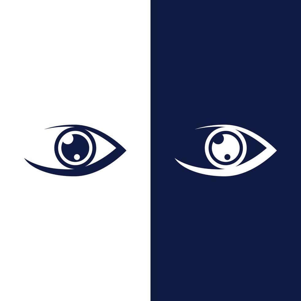 design de logotipo de vetor para cuidados com os olhos