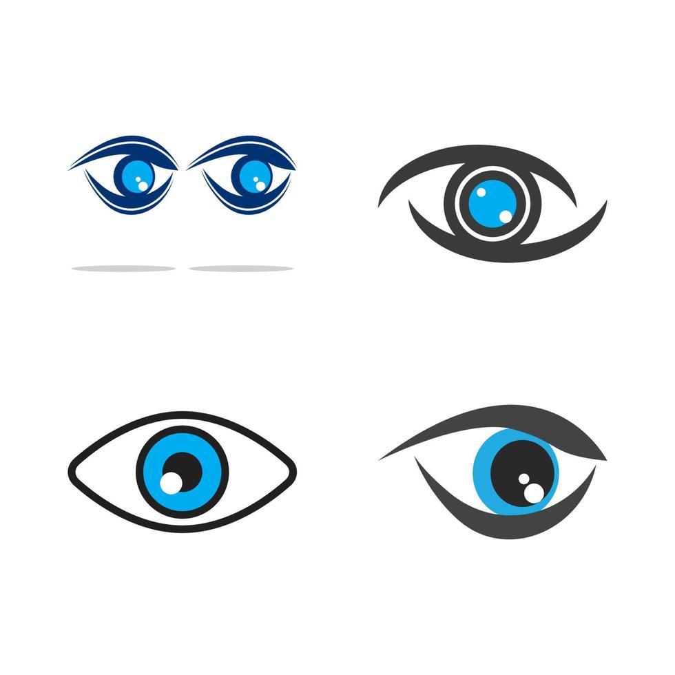 design de logotipo de vetor para cuidados com os olhos