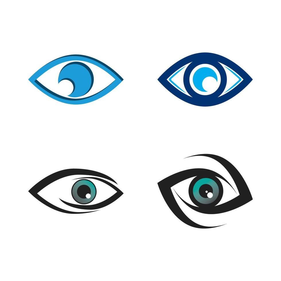 design de logotipo de vetor para cuidados com os olhos