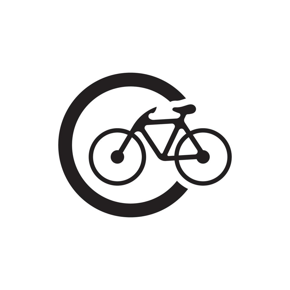 design de ilustração de logotipo de bicicleta vetor