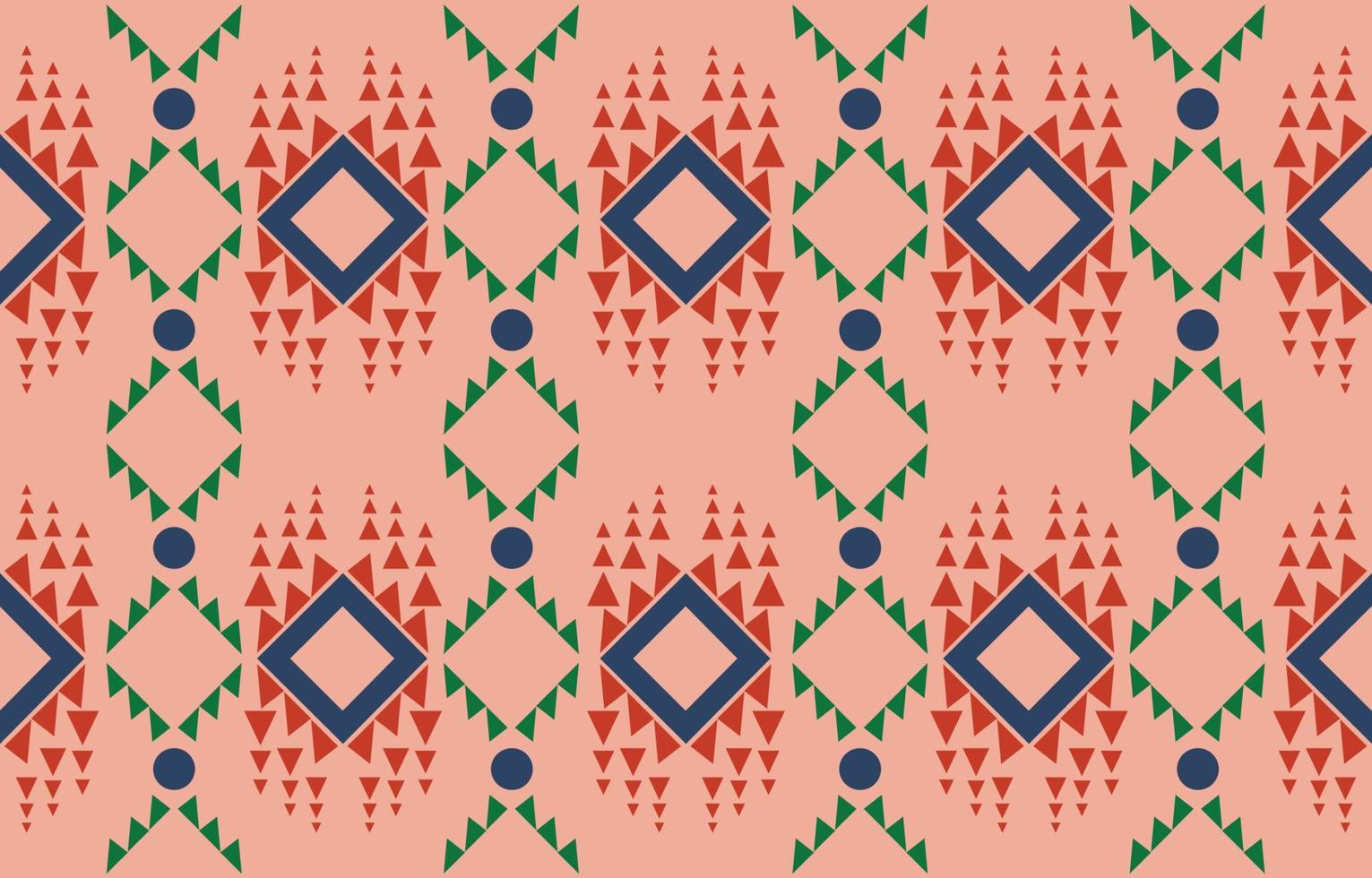 padrão sem emenda de tecido nativo americano navajo, fundo tradicional étnico tribal geométrico, elementos de design, design para tapete, papel de parede, roupas, tapete, interior, ilustração vetorial de bordado. vetor