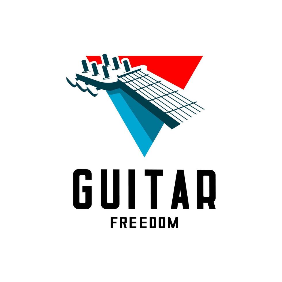 vetor de logotipo de guitarra
