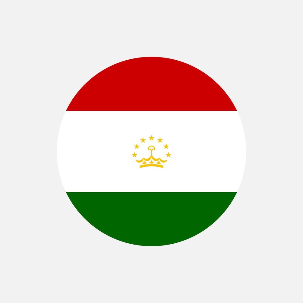 país tajiquistão. bandeira do tajiquistão. ilustração vetorial. vetor