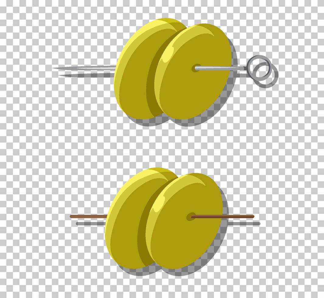 espeto de coquetel ou palito de coquetel isolado vetor