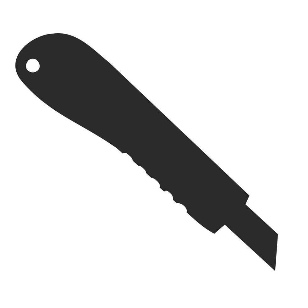 ícone de faca de corte em fundo branco. ilustração vetorial. vetor