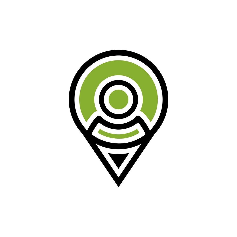 pin gps mapa pessoas amigo localização logotipo design vetor