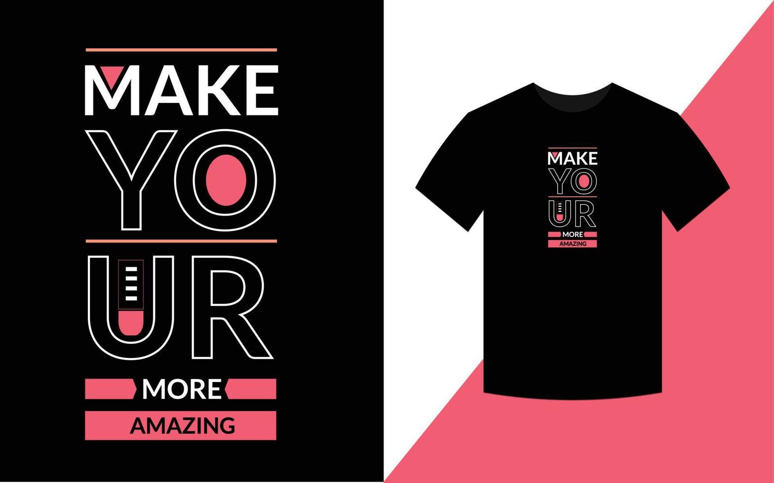 faça seu design de camiseta com citações inspiradoras de tipografia mais incrível para impressão de vestuário de moda. vetor