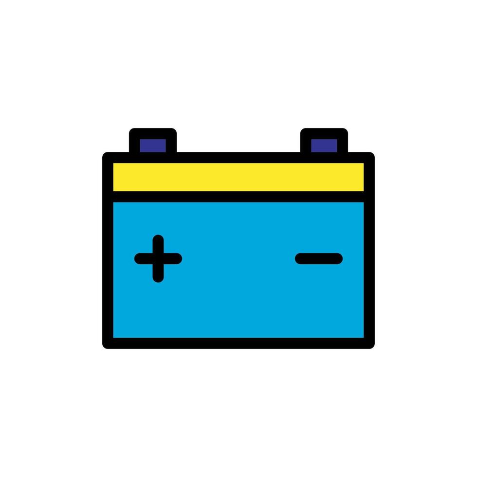modelo de vetor de design de ícone de bateria de carro