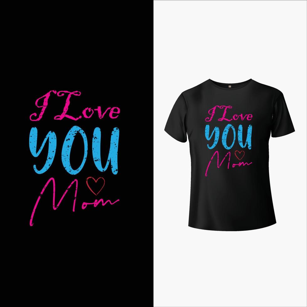 design de camiseta mãe vetor