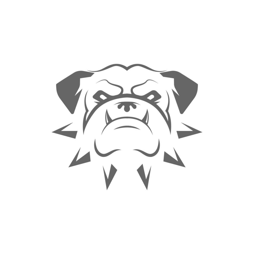 modelo de ilustração de logotipo de ícone de cachorro vetor