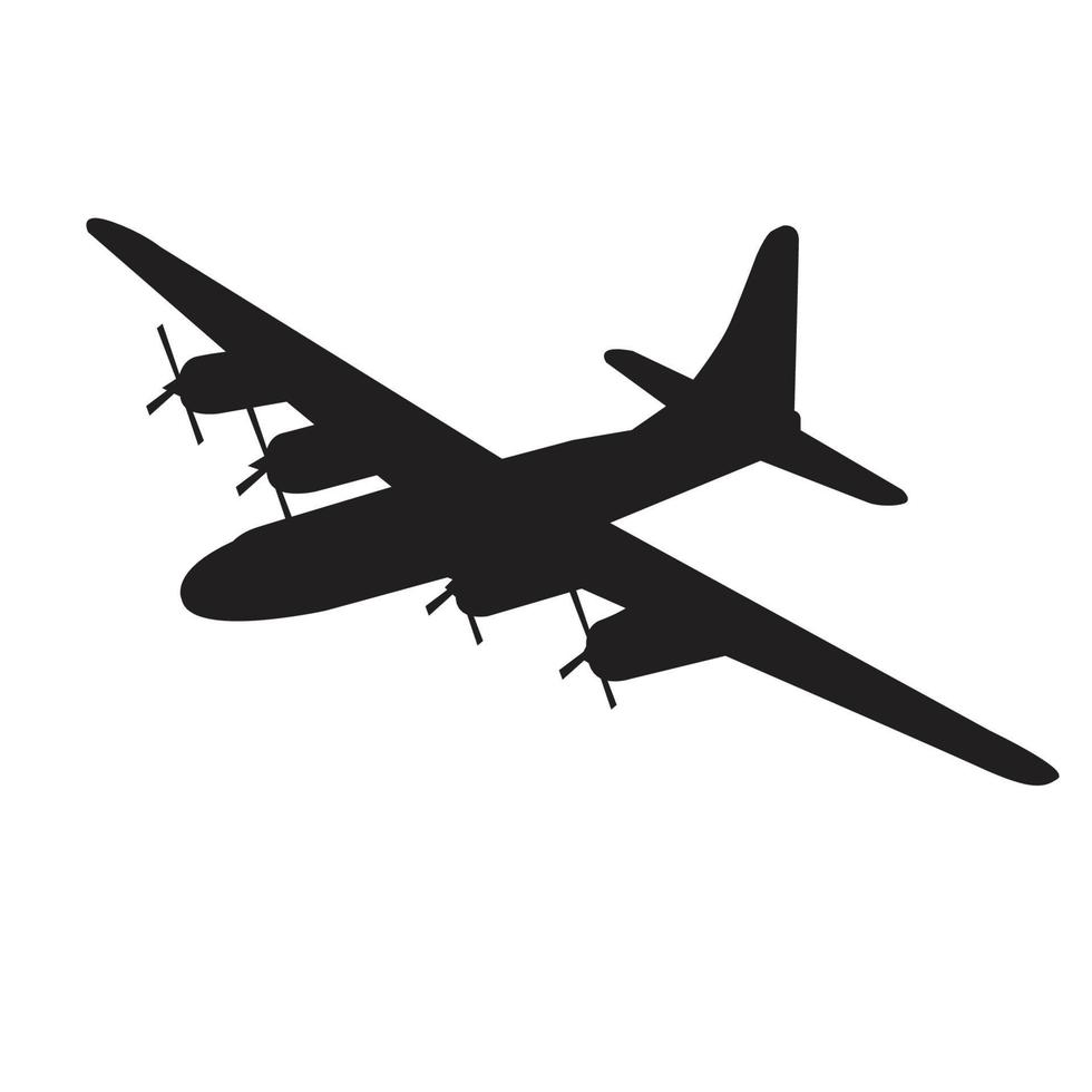 avião vintage com design de vetor de ícone de hélice