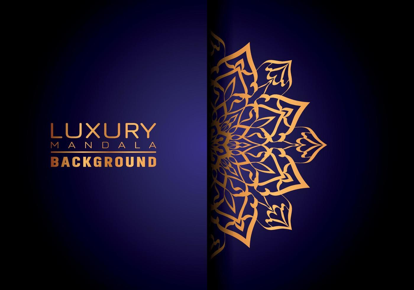 fundo de logotipo mandala ornamental de luxo, estilo arabesco vetor
