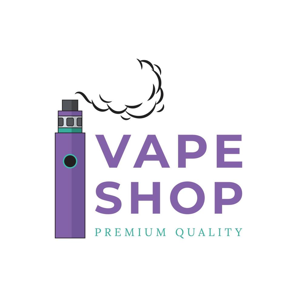 design de logotipo vape bom para loja vape vetor