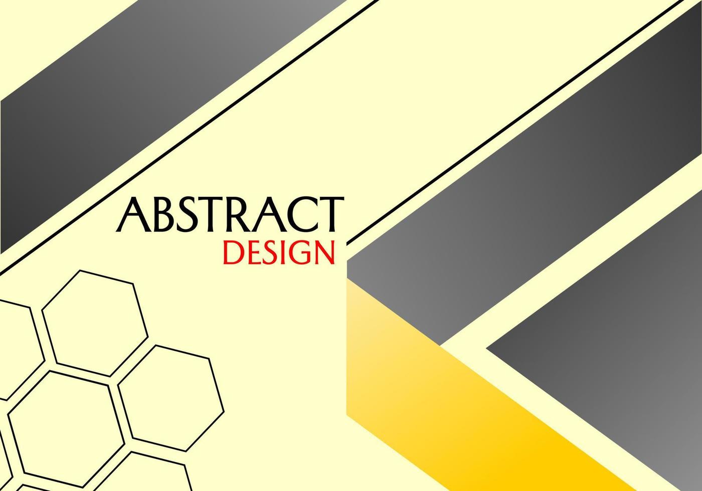 abstrato geométrico amarelo. design vetorial moderno para banner, capa, site vetor