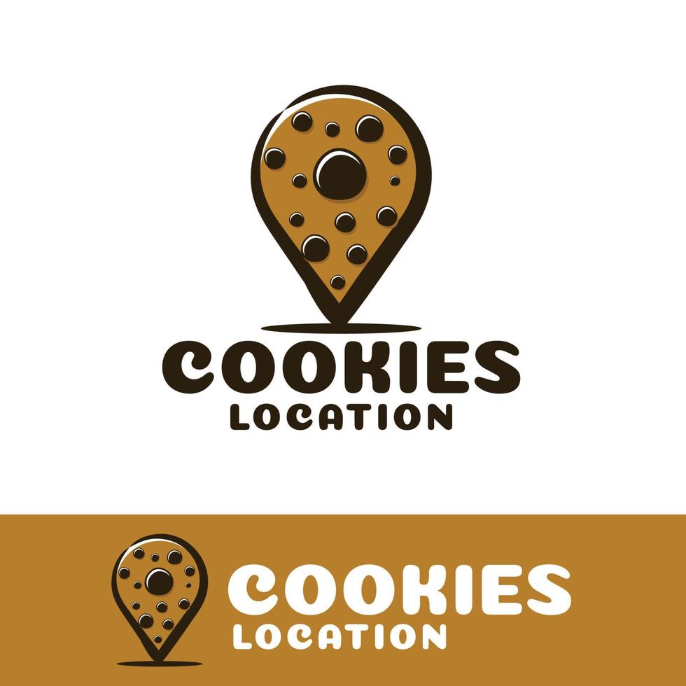 ilustração de arte de localização de cookies vetor