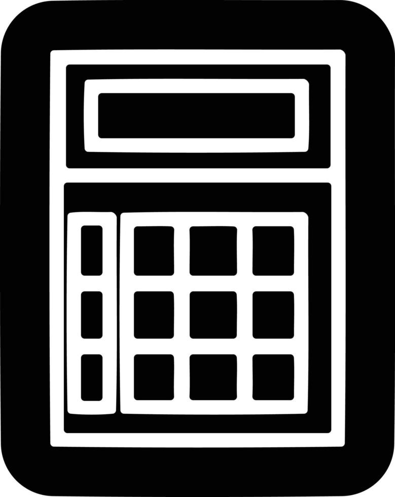ícone de calculadora matemática vetor