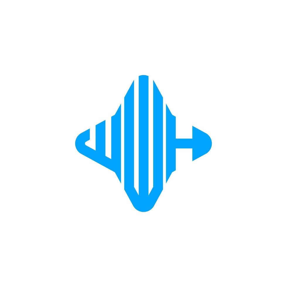 design criativo do logotipo da carta ww com gráfico vetorial vetor