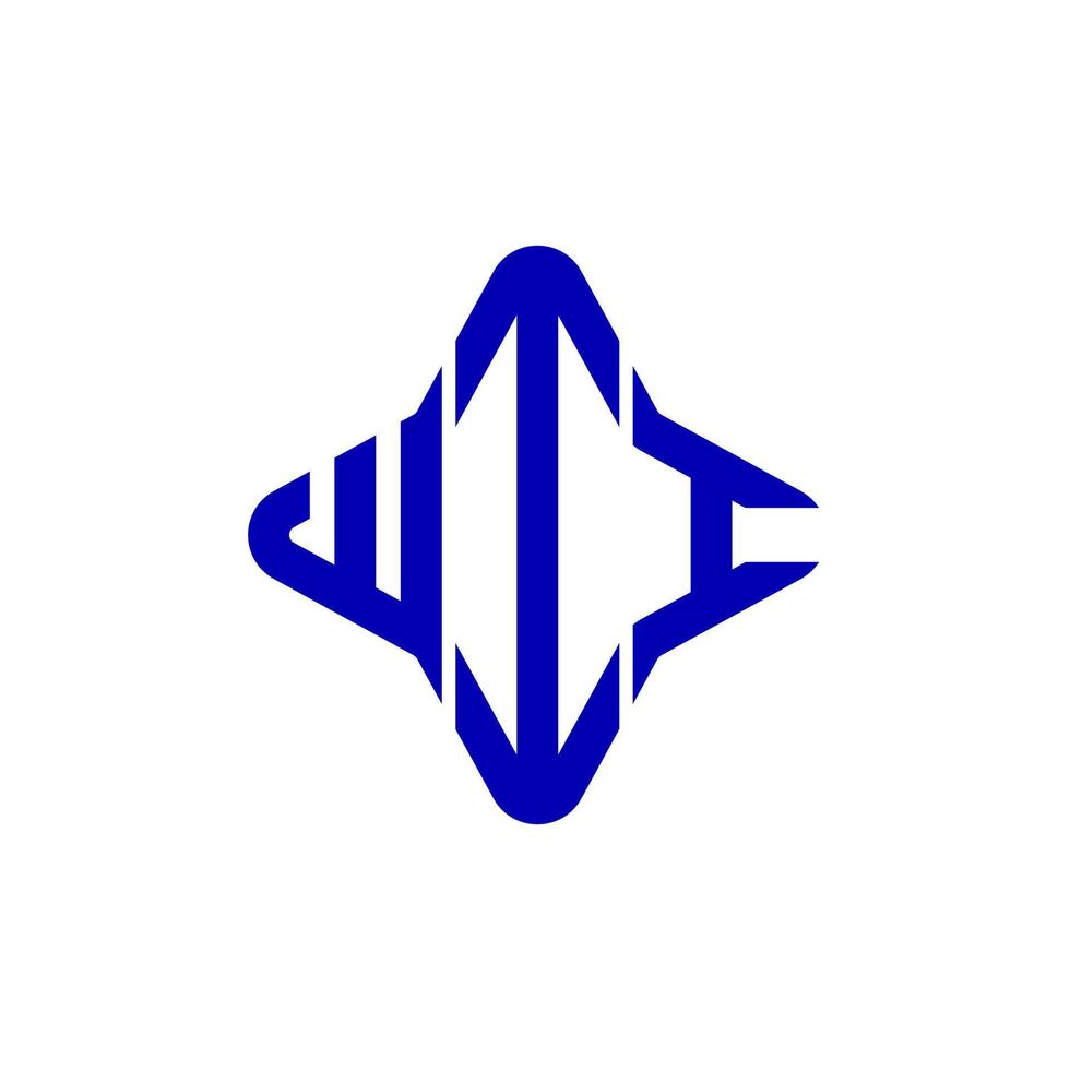 design criativo do logotipo da carta wii com gráfico vetorial vetor