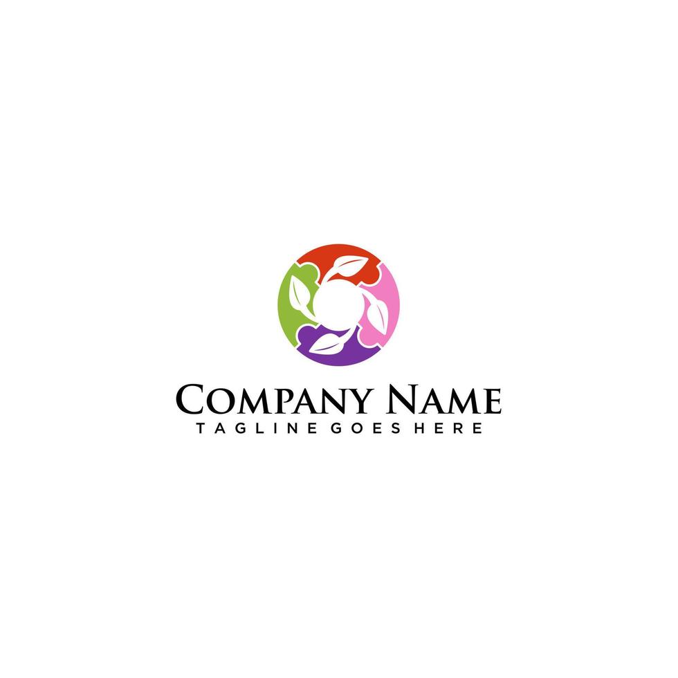 logotipo de comunicação, logotipo da comunidade, logotipo da organização, modelo de logotipo de vetor de logotipo de rede social