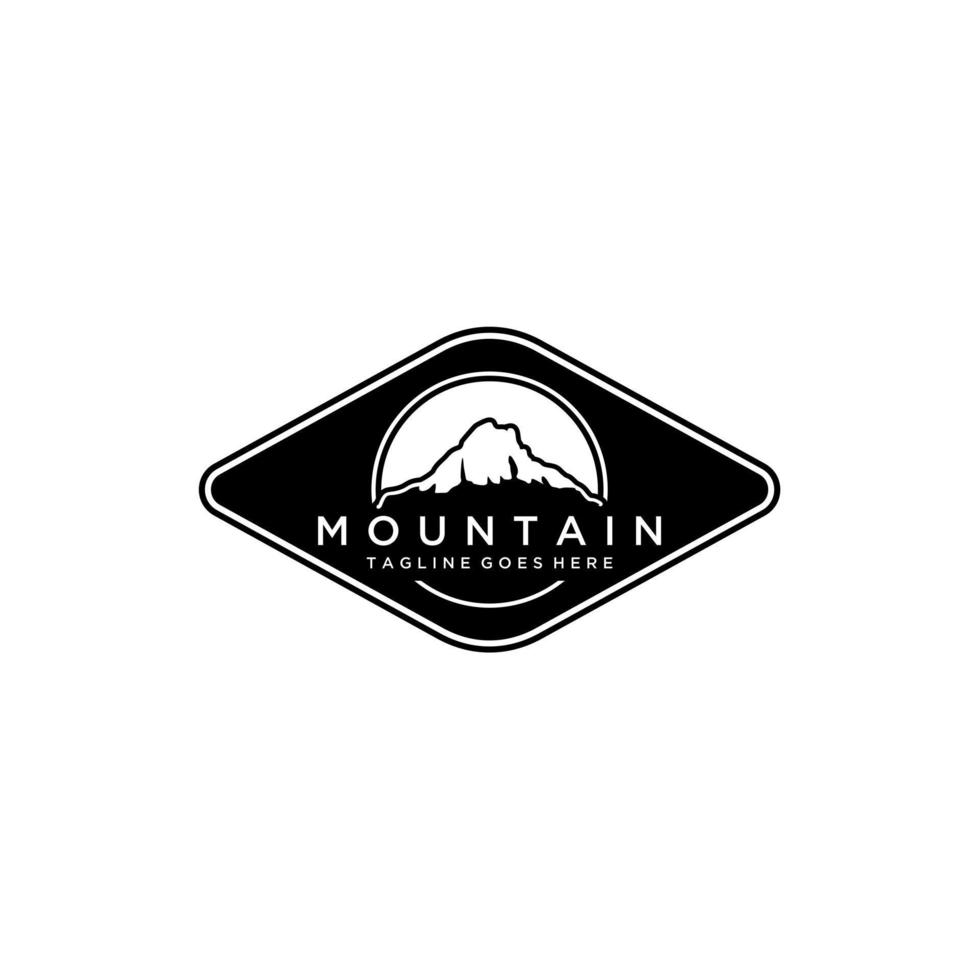 modelo de design de logotipo de montanhas vetor