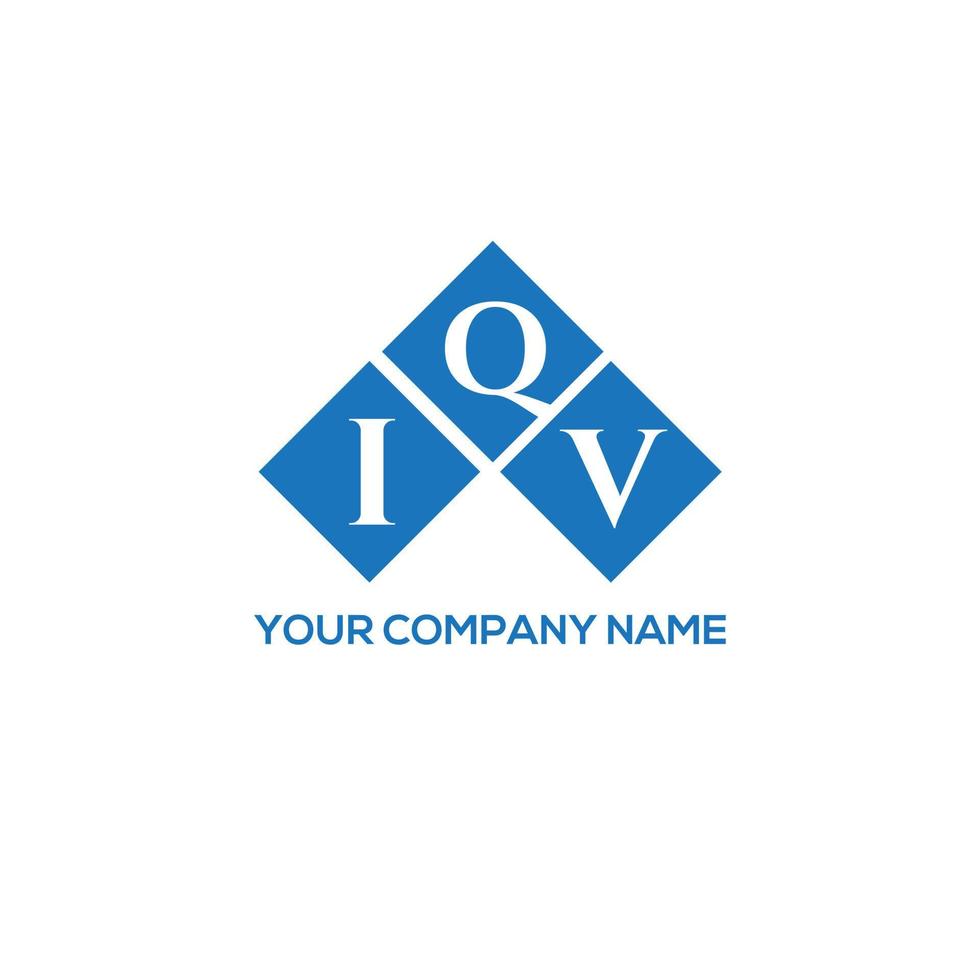 design de logotipo de carta iqv em fundo branco. conceito de logotipo de carta de iniciais criativas iqv. design de letra iqv. vetor