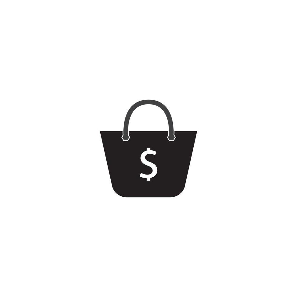 design de logotipo de compras vetor