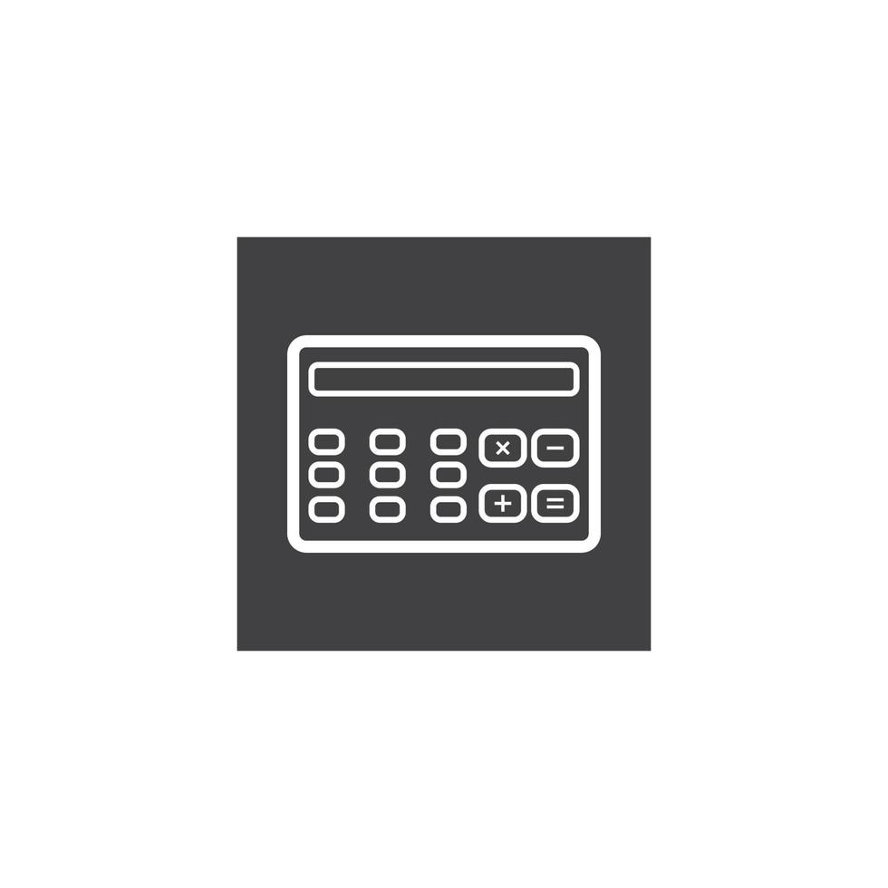 design do logotipo da calculadora vetor
