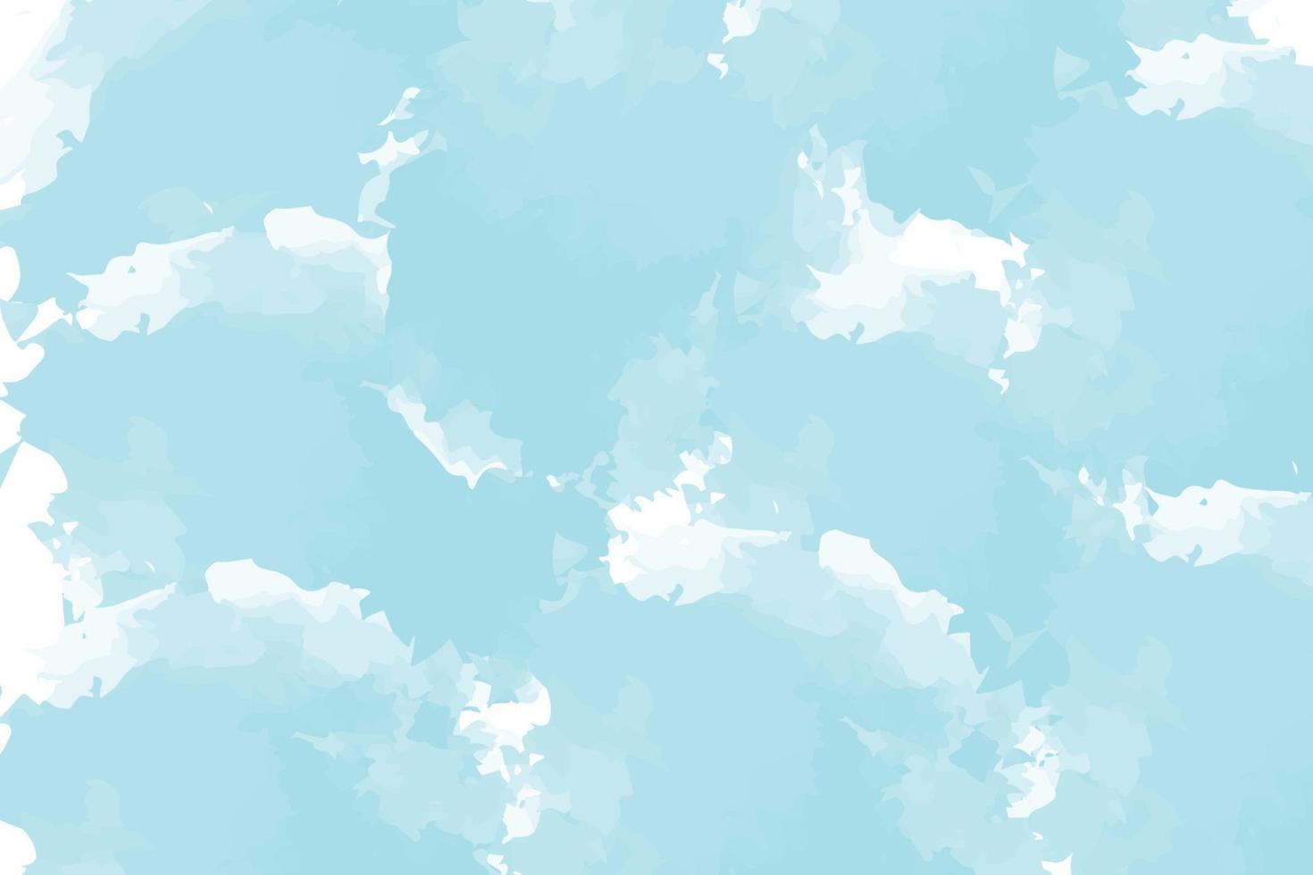 fundo de aquarela azul e branco vetor