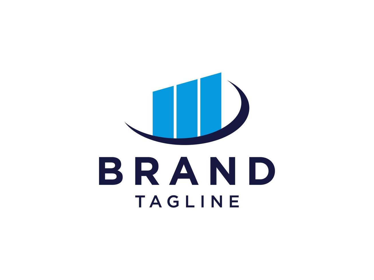 consultoria de logotipo de negócios design de vetor plano de marketing financeiro