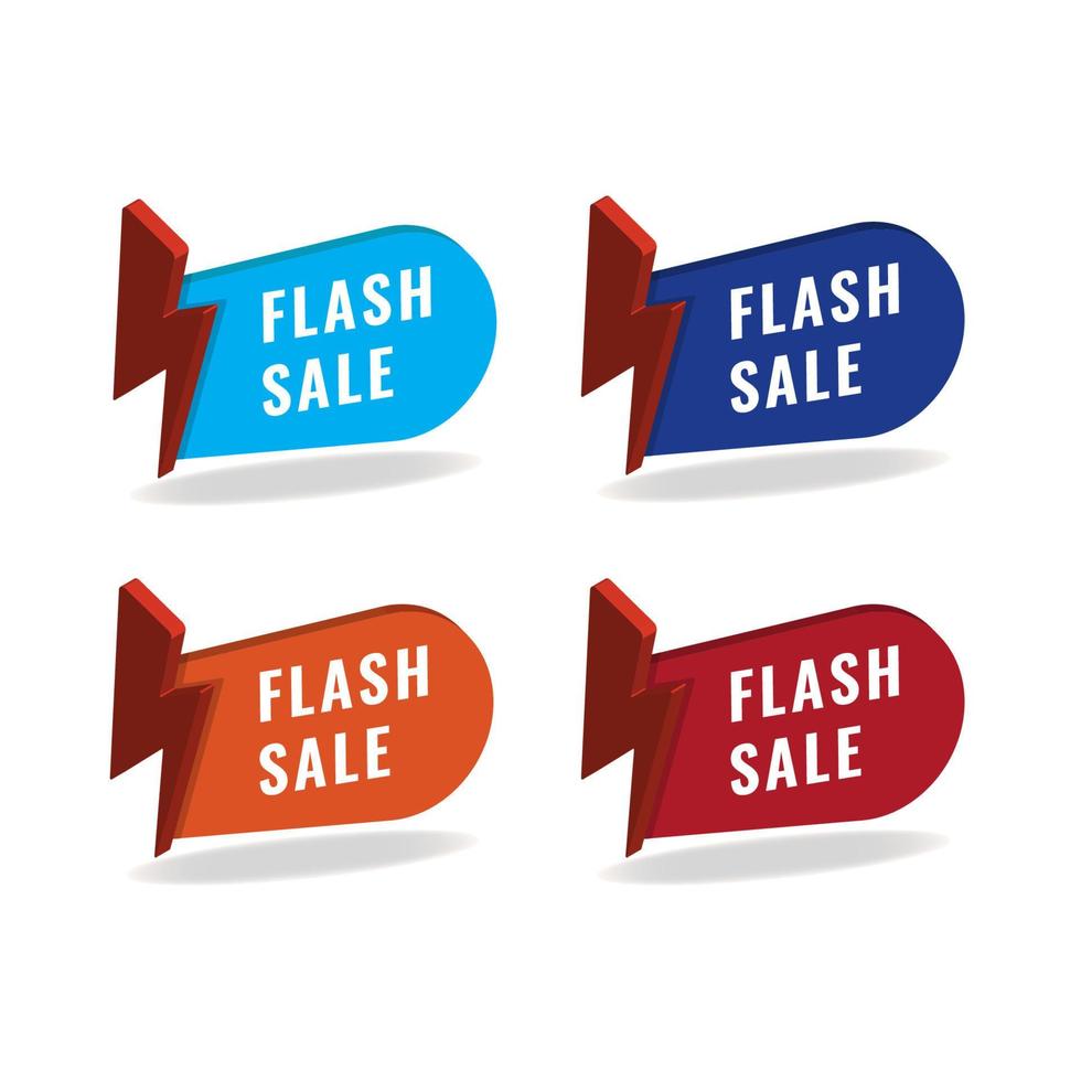 ilustração em vetor design banner venda flash