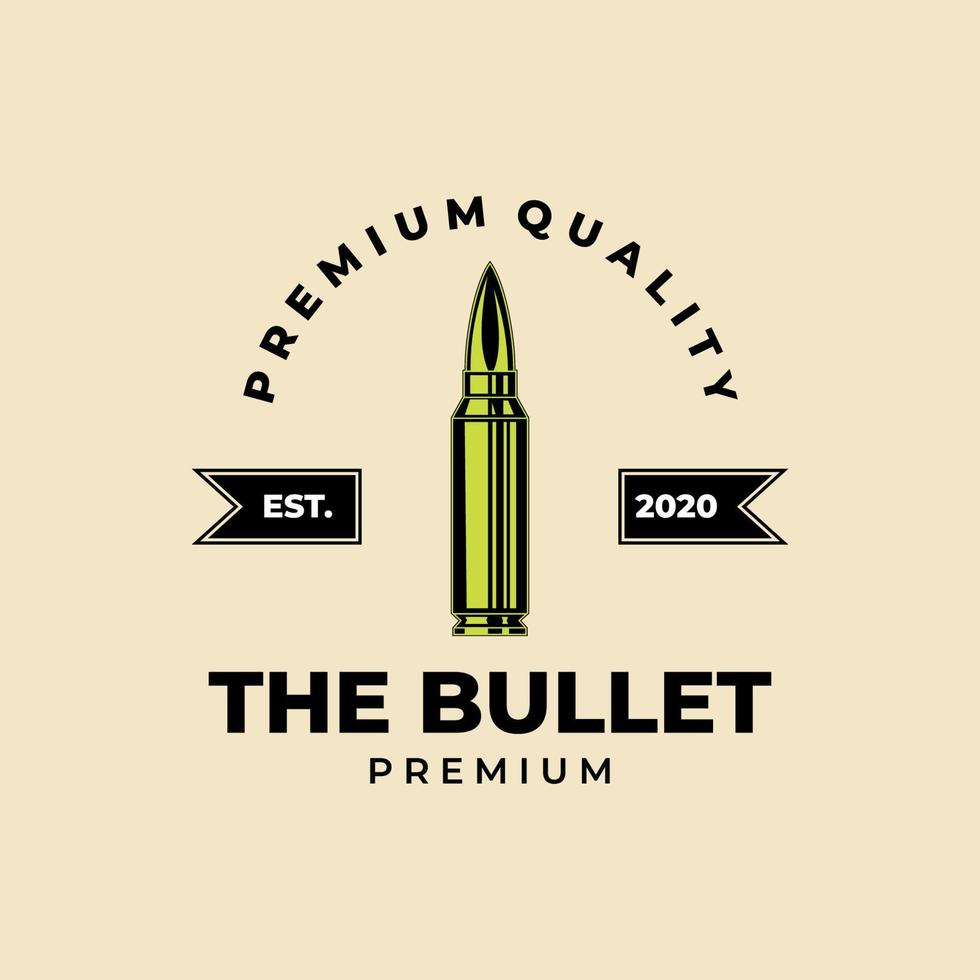 balas logotipo premium ícone vintage vector símbolo ilustração design