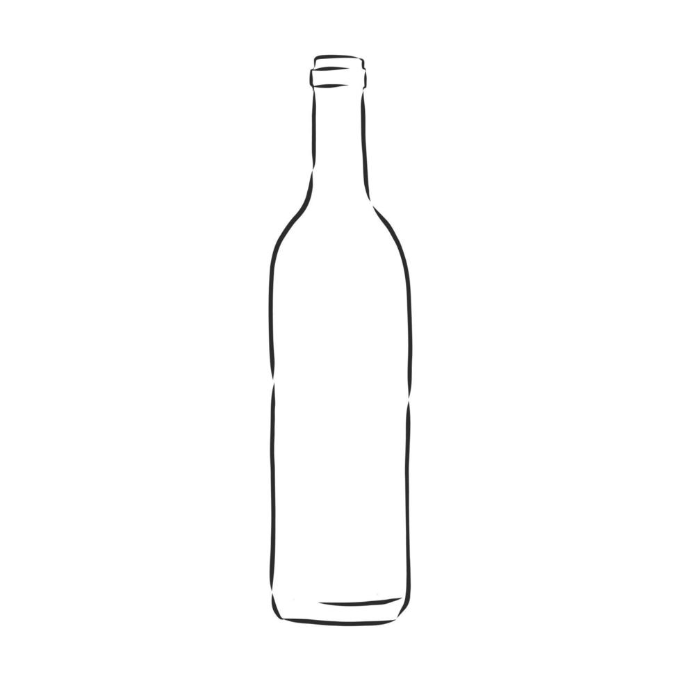 desenho vetorial de garrafa vetor