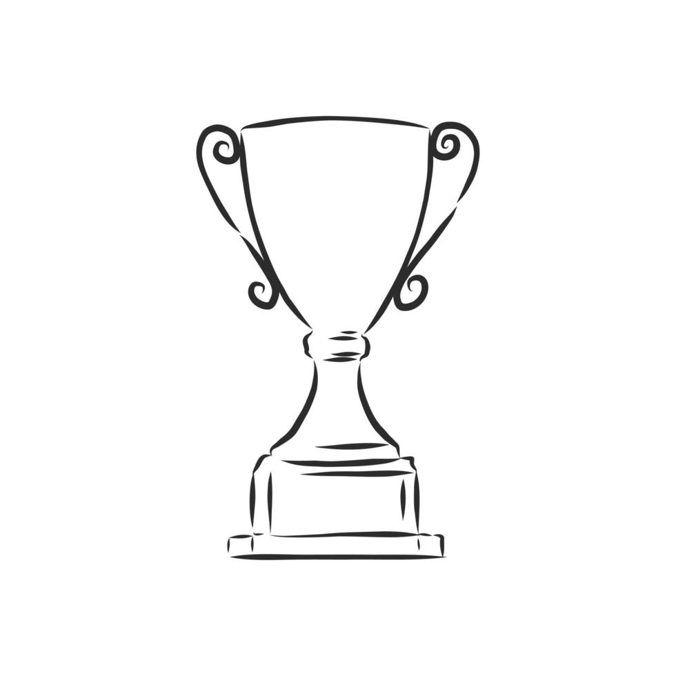 desenho vetorial da copa do campeão vetor