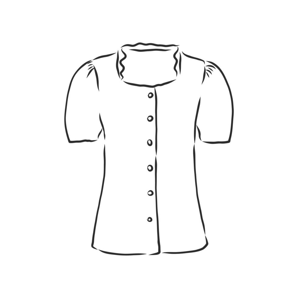 desenho de vetor de blusa de camisa