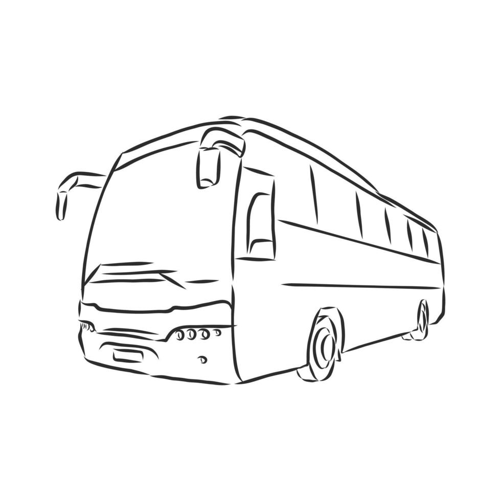 desenho vetorial de ônibus vetor