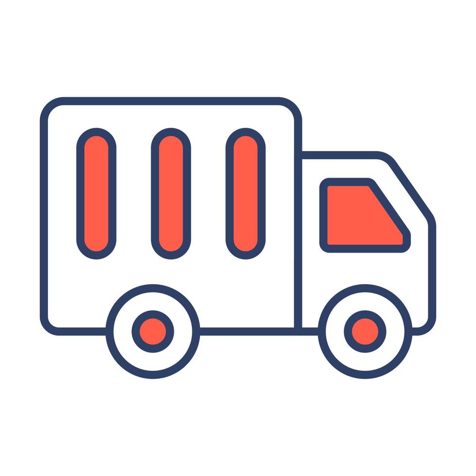 ícone de linha de vetor relacionado a finanças de caminhão de entrega. pixel de traçado editável perfeito.