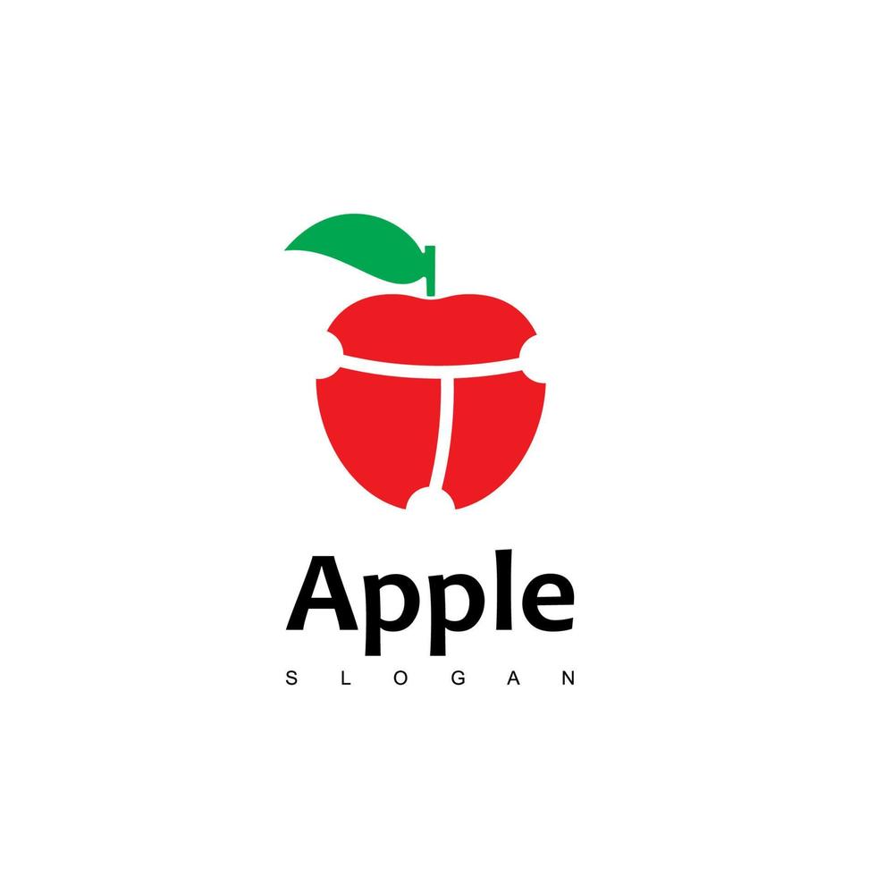 vetor de design de logotipo de maçã