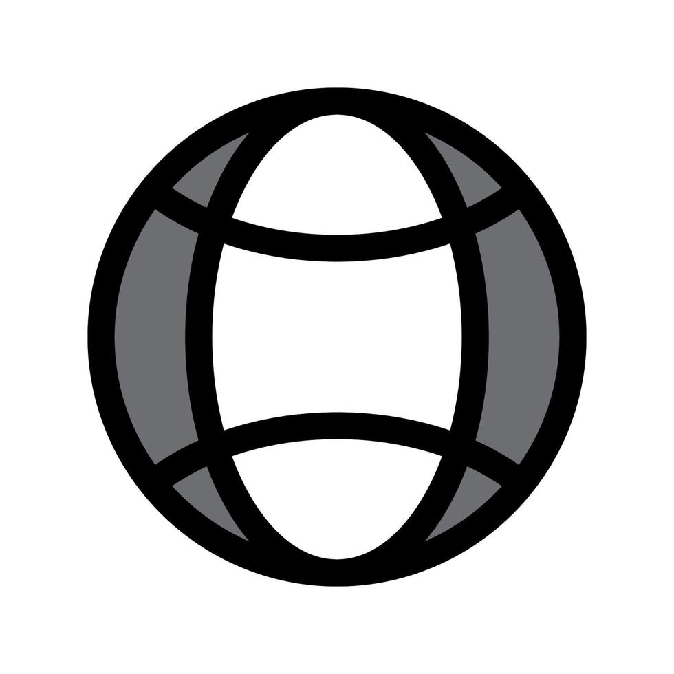 modelo de ícone do globo vetor