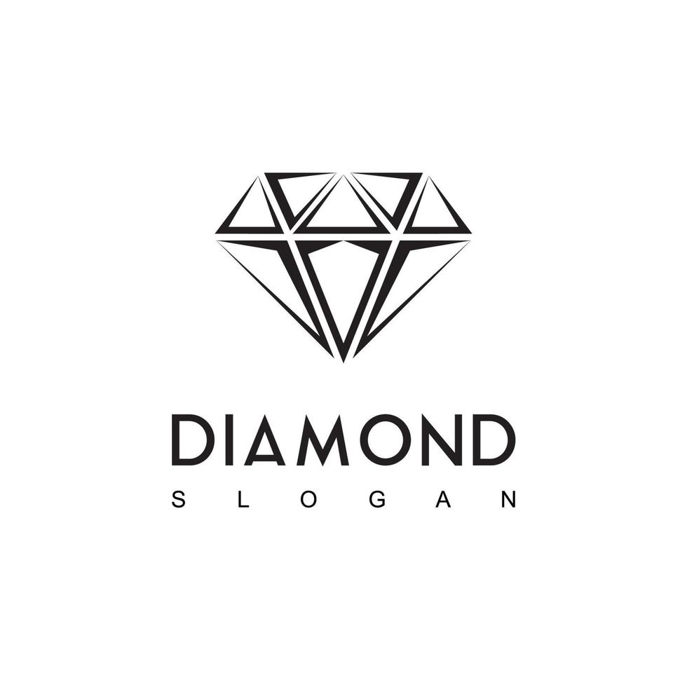 logotipo de diamante vetorial vetor