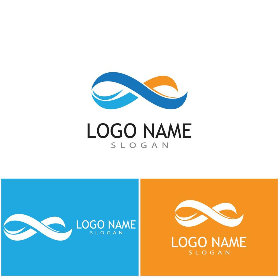 design infinito design de modelo de logotipo de ilustração vetorial de ícone vetor
