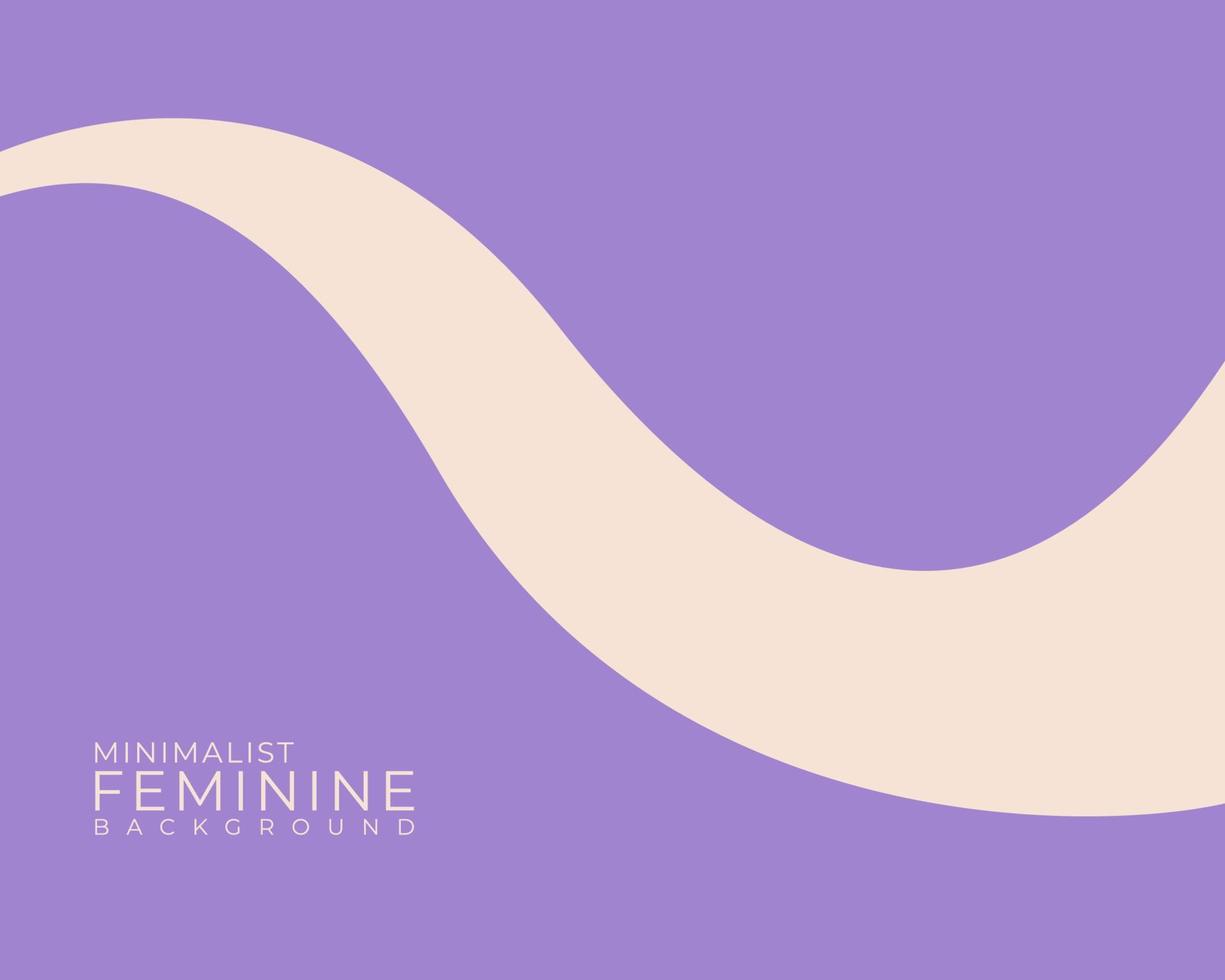 design de fundo vetorial minimalista de cor pastel feminina para produtos de cuidados de beleza e atividade feminina vetor